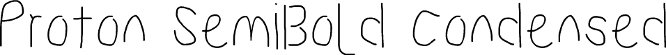 Proton SemiBold Condensed