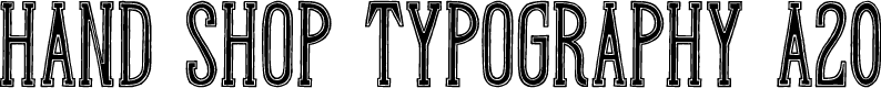 Hand Shop Typography A20_demo