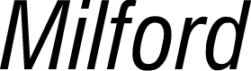 Milford Condensed Italic