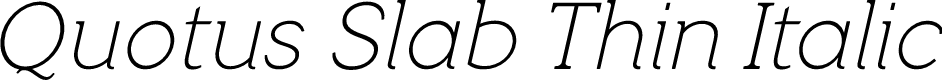 QuotusThin-Italic