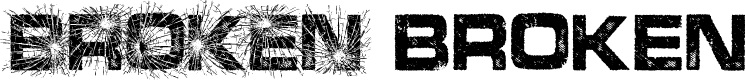 BROKEN PERSONAL USE Bold