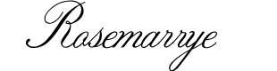 ROSEMARRYE SCRIPT PERSONAL USE Italic