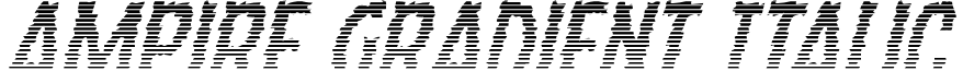Ampire Gradient Italic