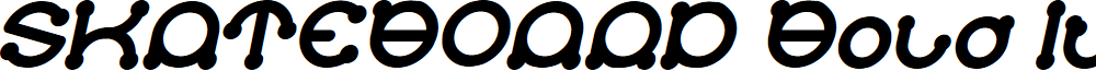 SKATEBOARD Bold Italic