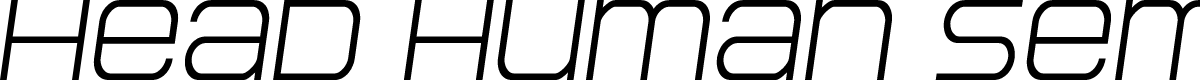 Head Human Semi-Italic