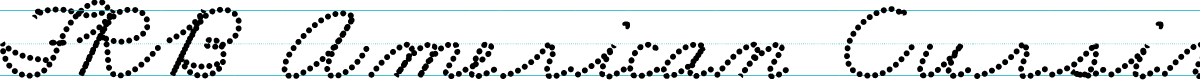 FRB American Cursive DottedBlack