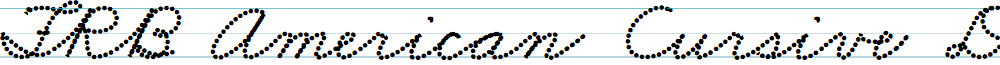 FRB American Cursive DottedBlack