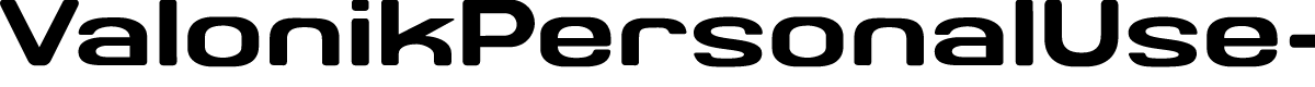 ValonikPersonalUse-Regular