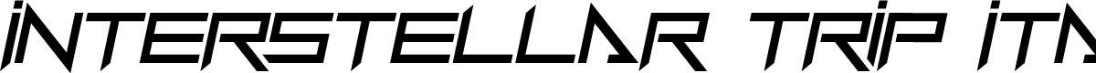 Interstellar Trip Italic