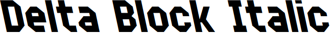 Delta Block Italic