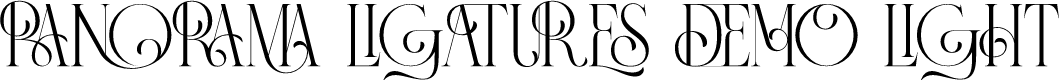 Panorama Ligatures Demo Light