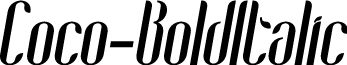 Coco-BoldItalic