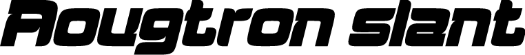 Aougtron slant