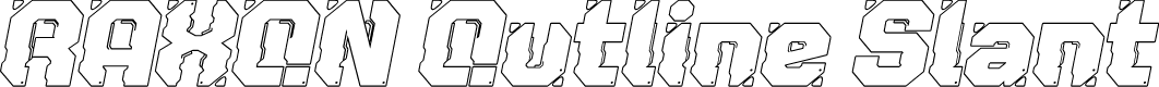 RAXON Outline Slant