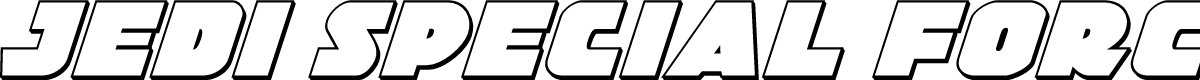 Jedi Special Forces 3D Italic