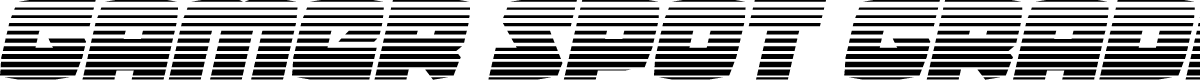 Gamer Spot Gradient Italic