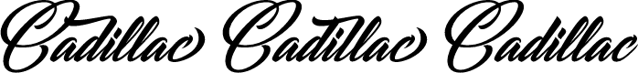 CADILLAC PERSONAL USE Italic