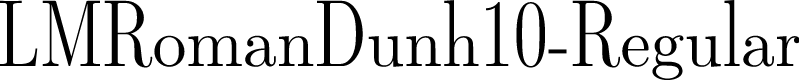 LMRomanDunh10-Regular