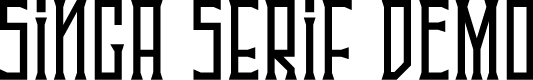 Singa Serif DEMO