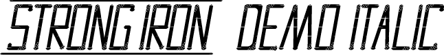 Strong Iron Demo Italic