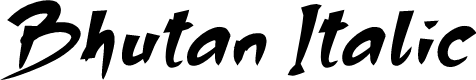 Bhutan Italic