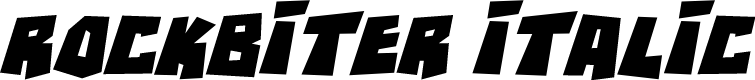 RockBiter Italic