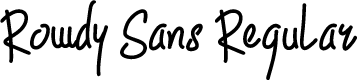 Rowdy Sans Regular