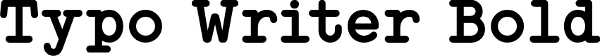 Typo Writer Demo Bold