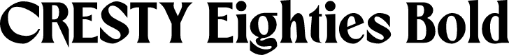 CRESTY Eighties Bold