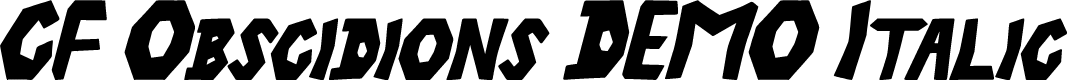 CF Obscidions DEMO Italic