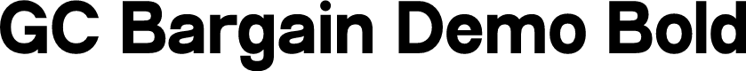 GC Bargain Demo Bold