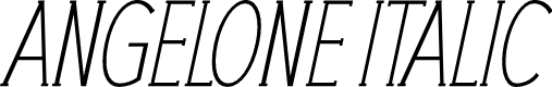 ANGELONE Italic