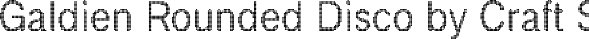 Galdien Rounded Disco Regular Demo