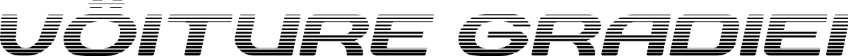 vOiture Gradient Italic