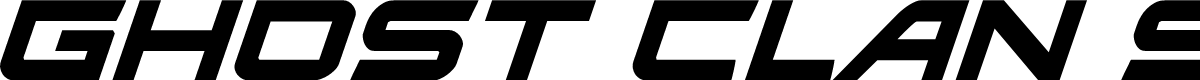 Ghost Clan Super-Italic