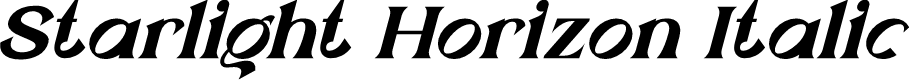 Starlight Horizon Italic