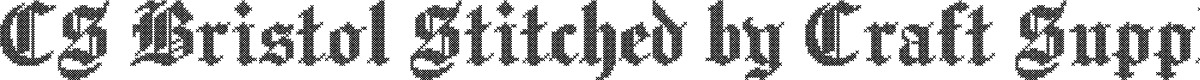 CS Bristol Stitched Regular Demo