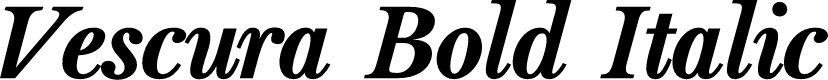 Vescura Demo Bold Italic