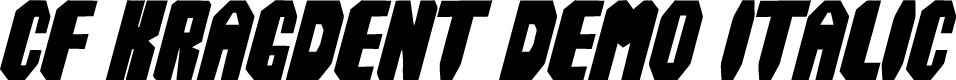 CF Kragdent DEMO Italic