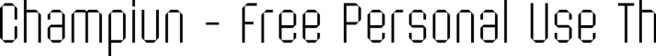 Champiun - Free Personal Use Th