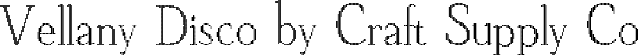 VellanyDisco-Regular Demo
