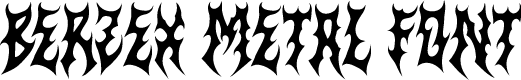 Berzex Metal Font