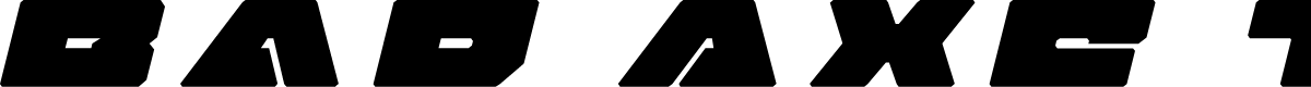 Bad Axe Title Italic