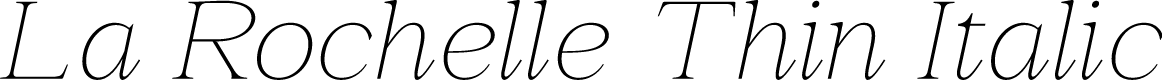 La Rochelle Thin Italic