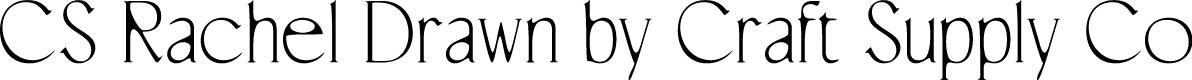 CSRachelDrawn-Regular Demo