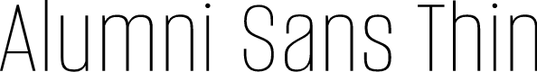 Alumni Sans Thin