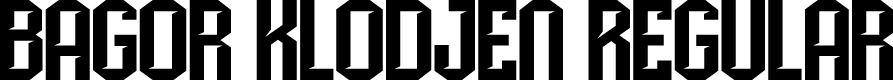 Bagor Klodjen Regular