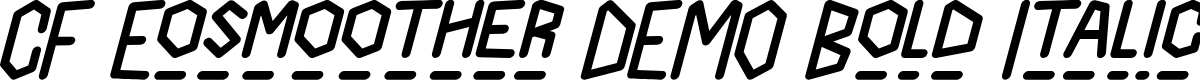 CF Eosmoother DEMO Bold Italic