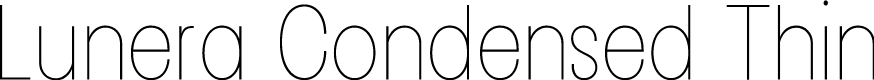 Lunera Condensed Thin