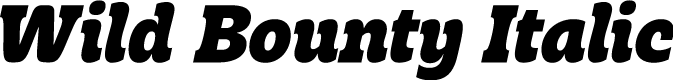 Wild Bounty Italic